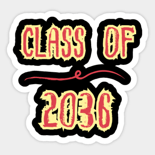 class of 2036 Sticker